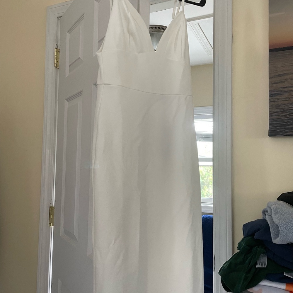 Lulu's Elegant White Dress